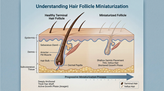 What is "Hair Follicle Miniaturization"? The Real Reason Your Hair is Turning Into See-Through Peach Fuzz