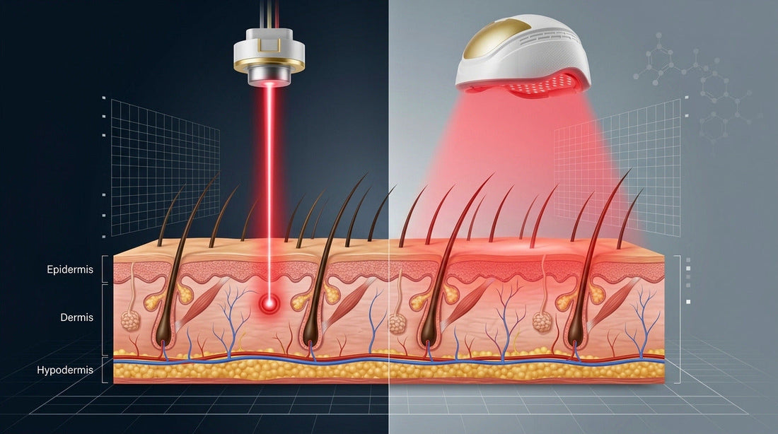 Laser vs. LED Hair Growth Devices: What's the Difference?