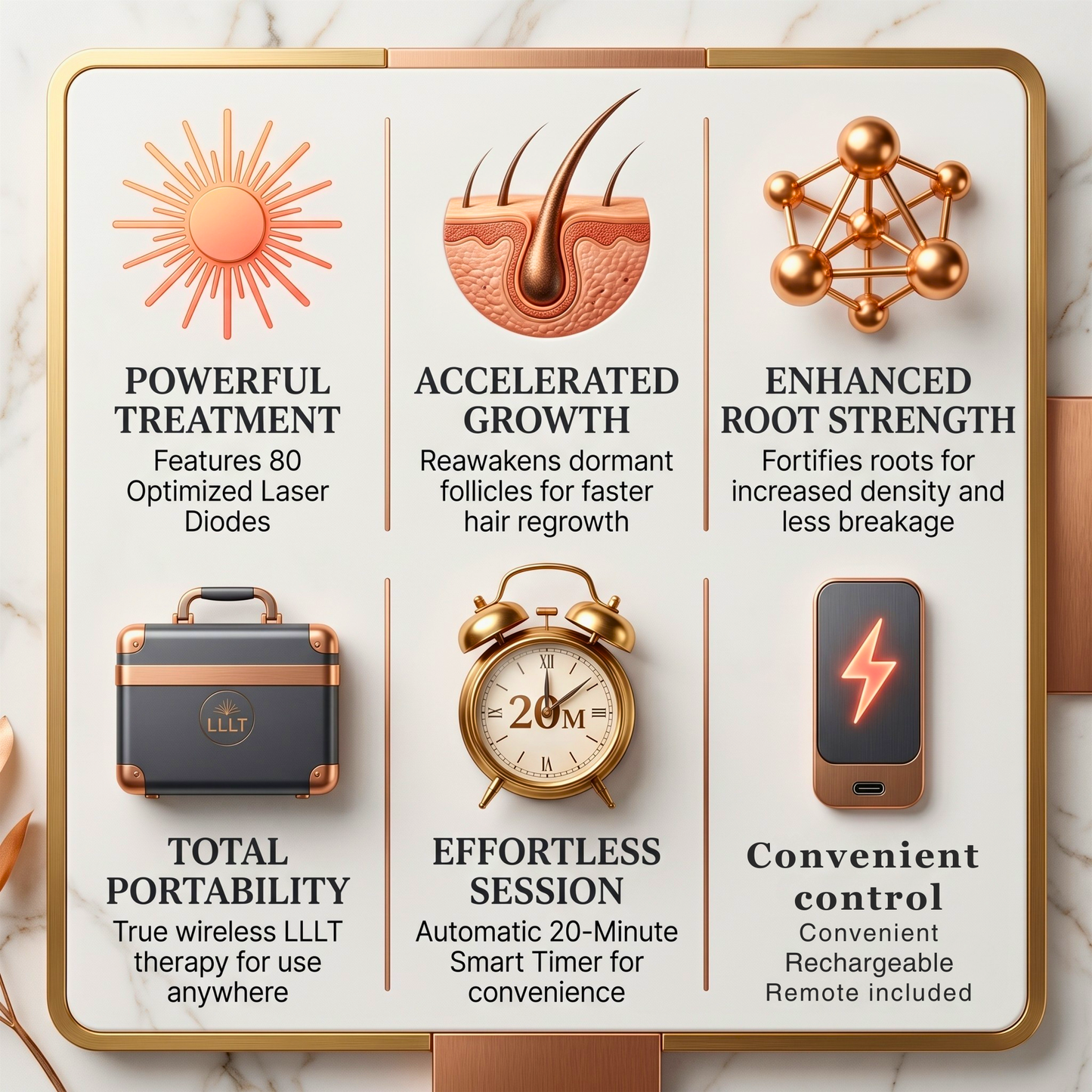 Folivia X Elite™ Hair Growth System – FDA-Cleared 80-Laser Technology